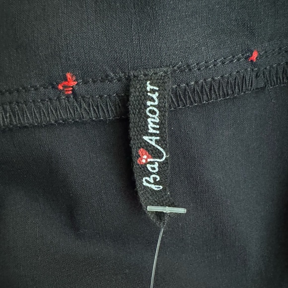 NWT Bai Amour Doublelayer Black, White, and Grey Sleeveless Dress. Medium - Picture 7 of 10